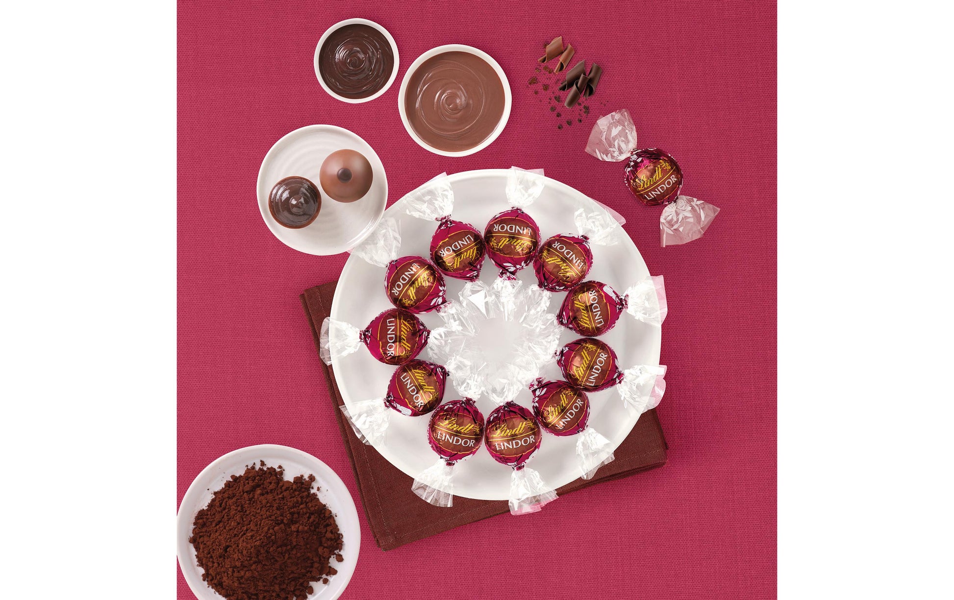 Lindt LINDOR Kugeln – Double Chocolate – 200 g
