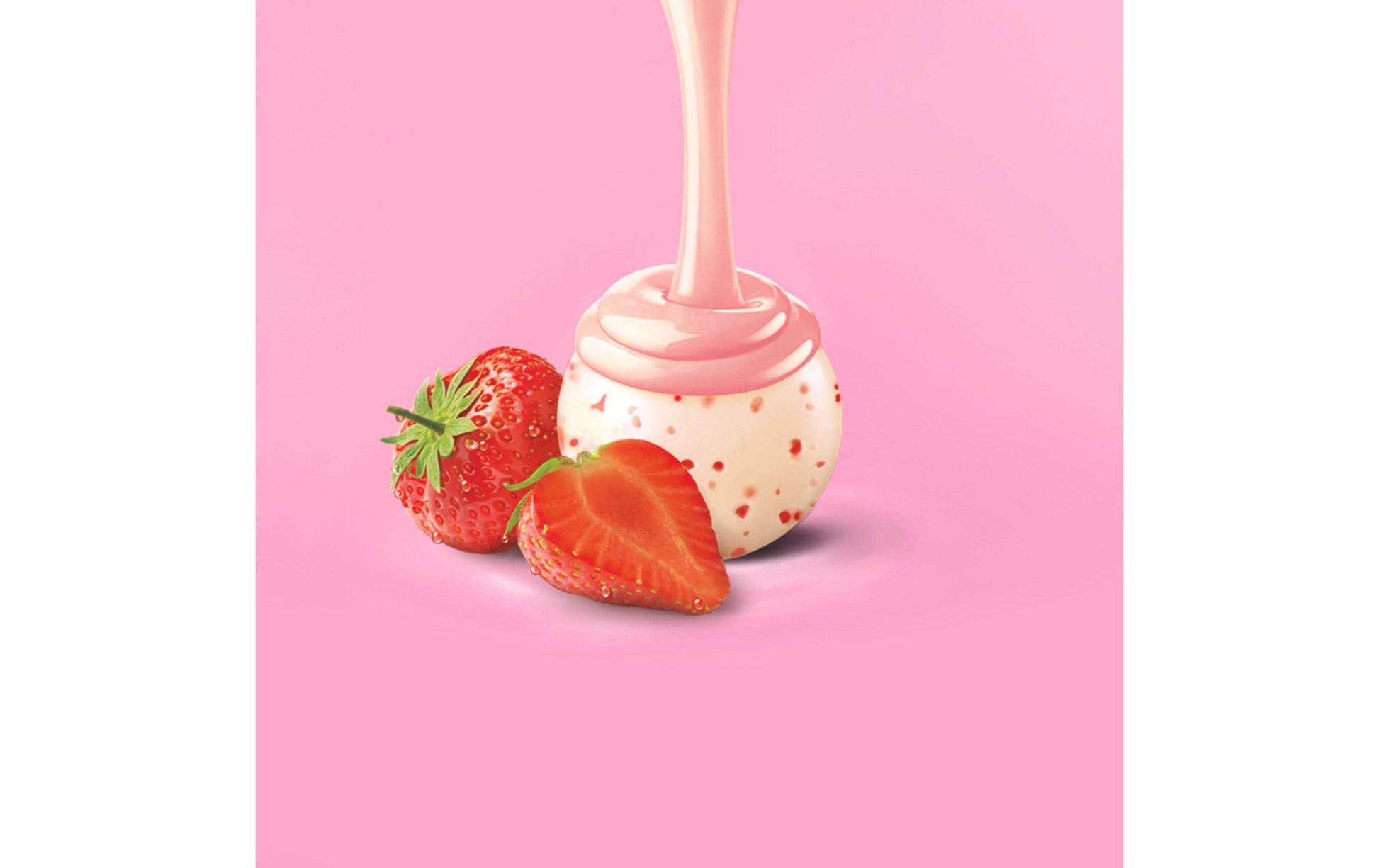 Lindt LINDOR Pralinés – Erdbeere, weisse Schokolade – 200 g