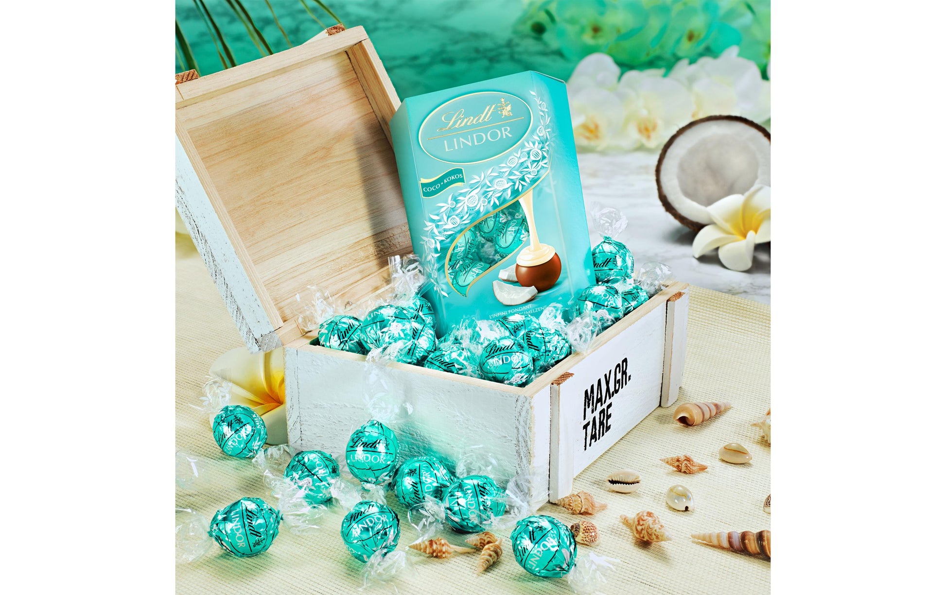 Lindt LINDOR Kugeln – Kokos – 200 g