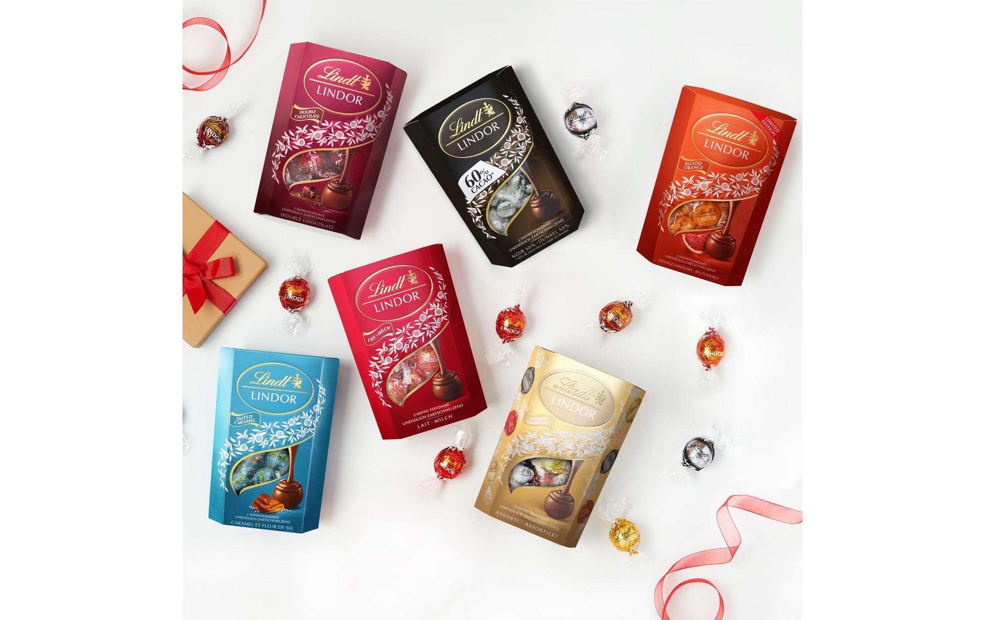 Lindt LINDOR Kugeln – Dunkel 60% Kakao – 200 g