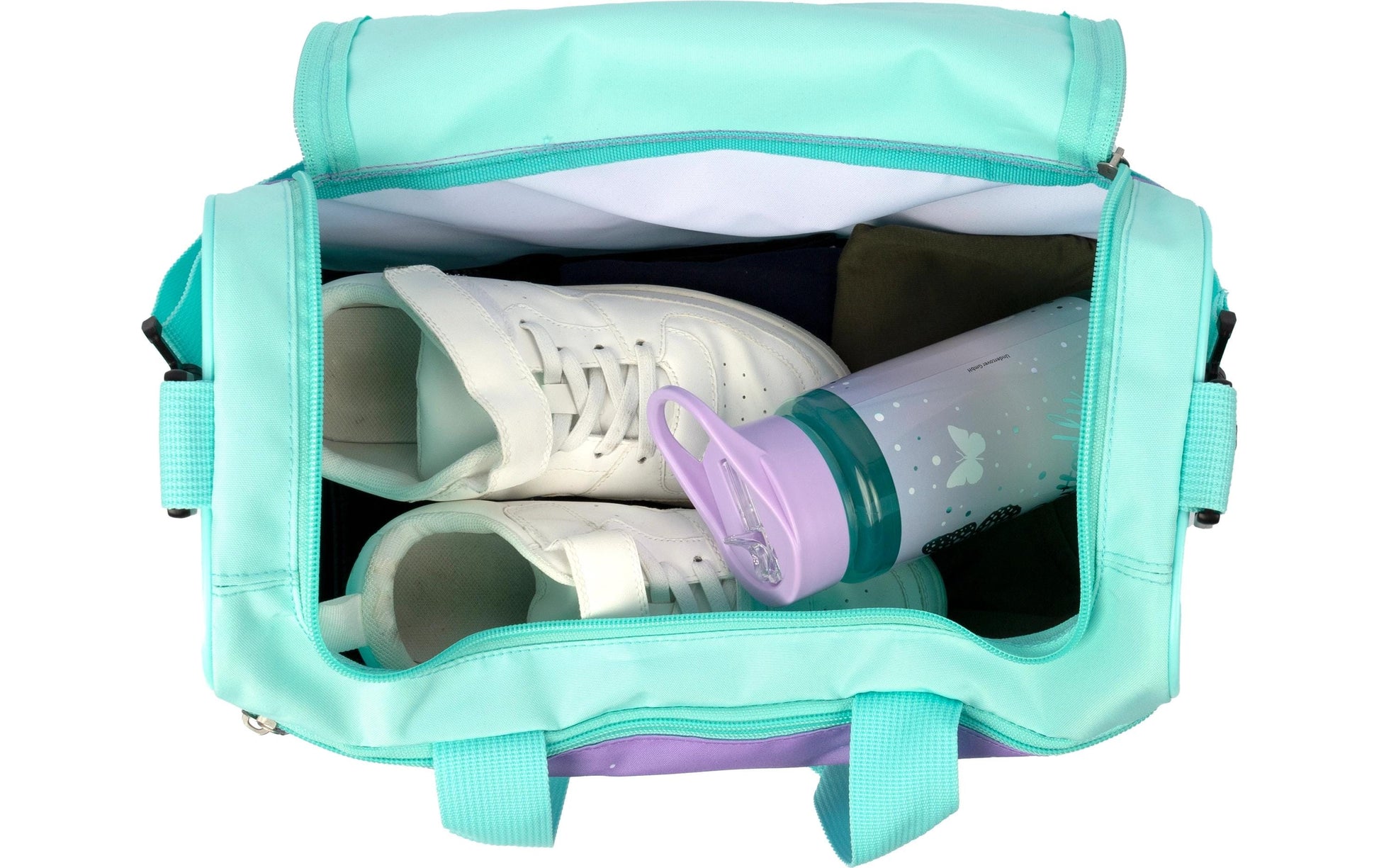Scooli Sporttasche Schmetterling – 8 l, Polyester, violett, 33 × 22 × 16 cm