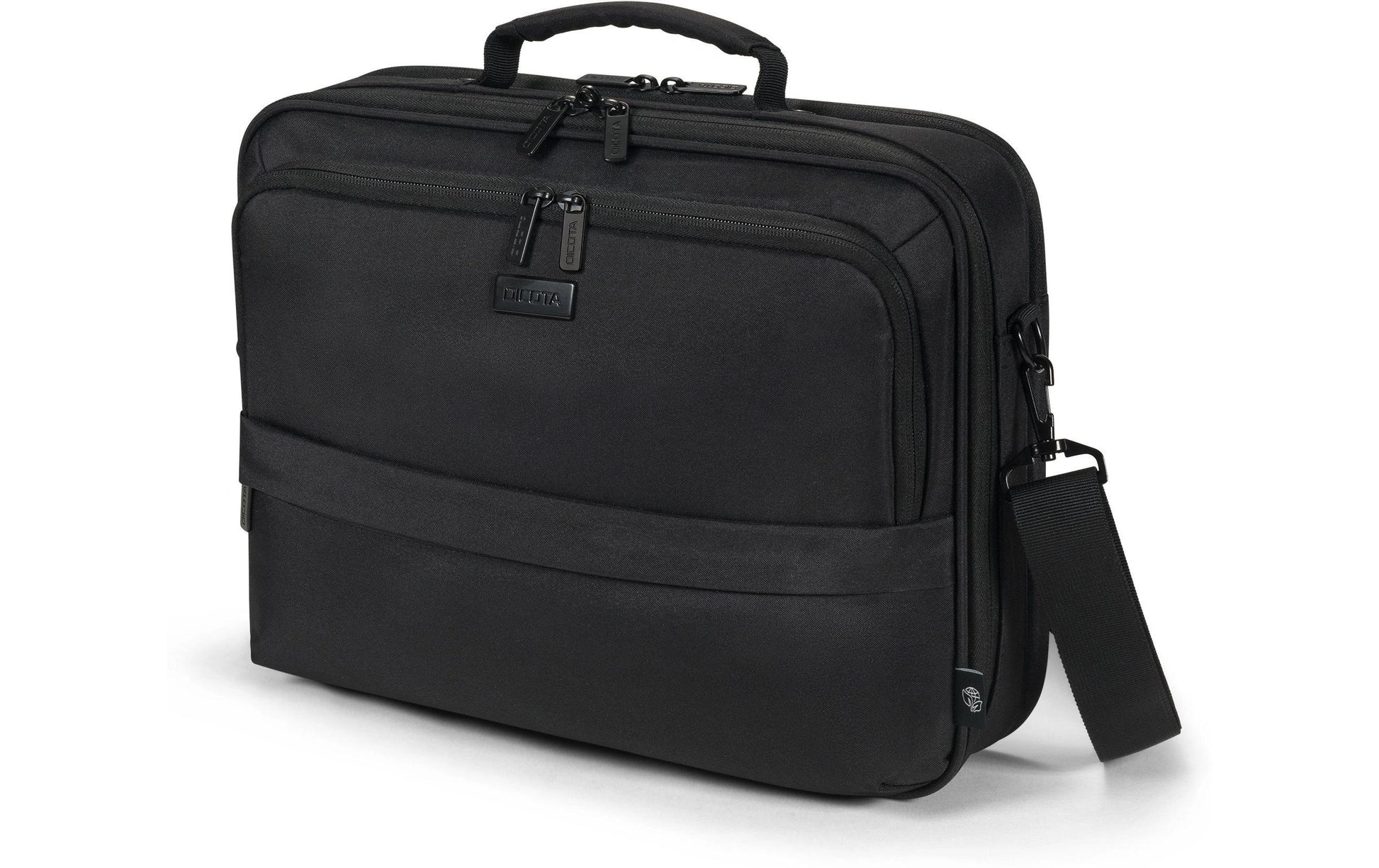 DICOTA Notebook-Tasche bis 17,3" – Wasserabweisend, 100% recyceltes PET – Schwarz