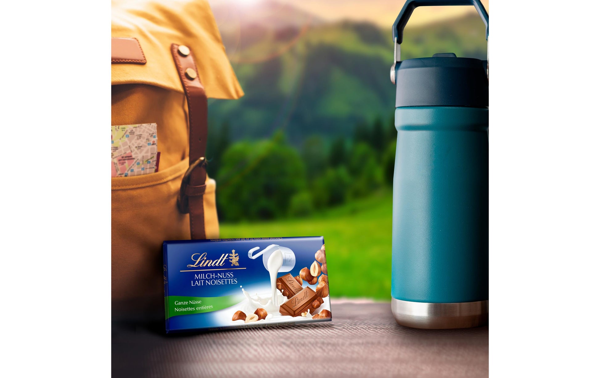 Lindt Tafelschokolade – Milch, Haselnuss – 5 × 100 g
