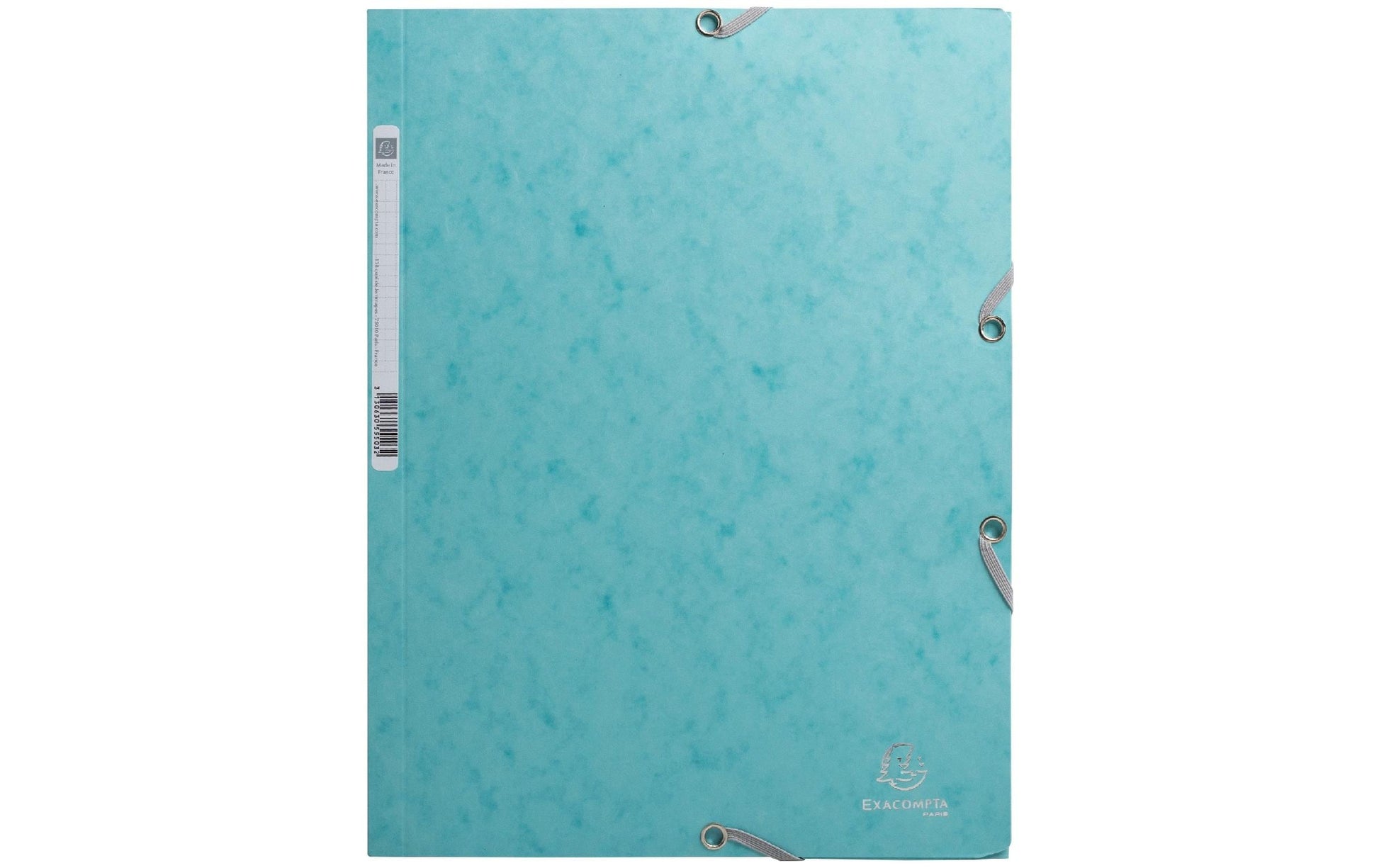 Exacompta Gummibandmappe Skandi A4 – 3 Klappen, Gummiband, Karton, Blau, bis 250 Blatt