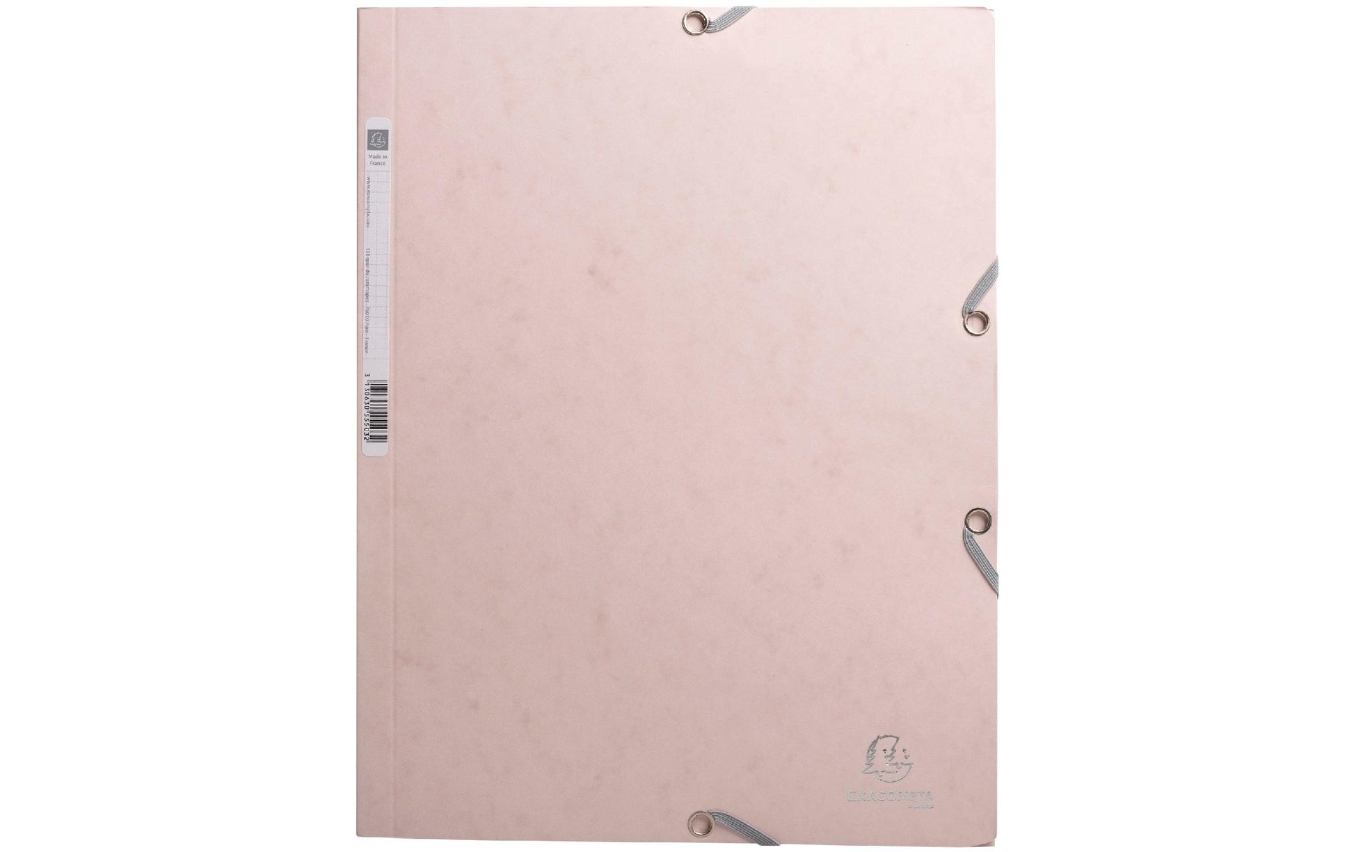 Exacompta Skandi A4 Gummibandmappe – Karton, Pink, 3 Klappen, bis 250 Blatt
