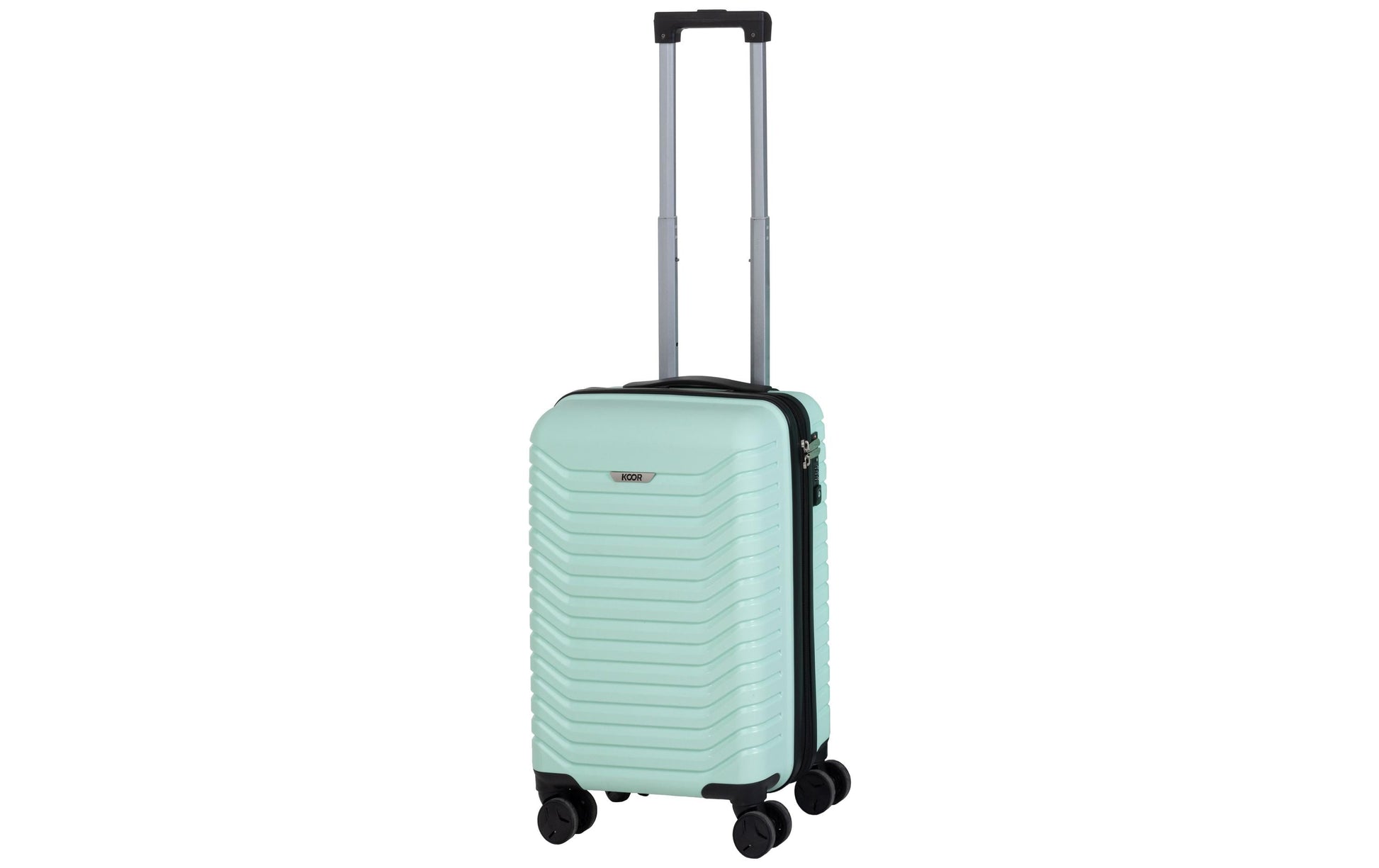 KOOR Trolley – 40 l, Hartschale PP, 4 Rollen, mit TSA, Mint, 34 × 56 × 21 cm