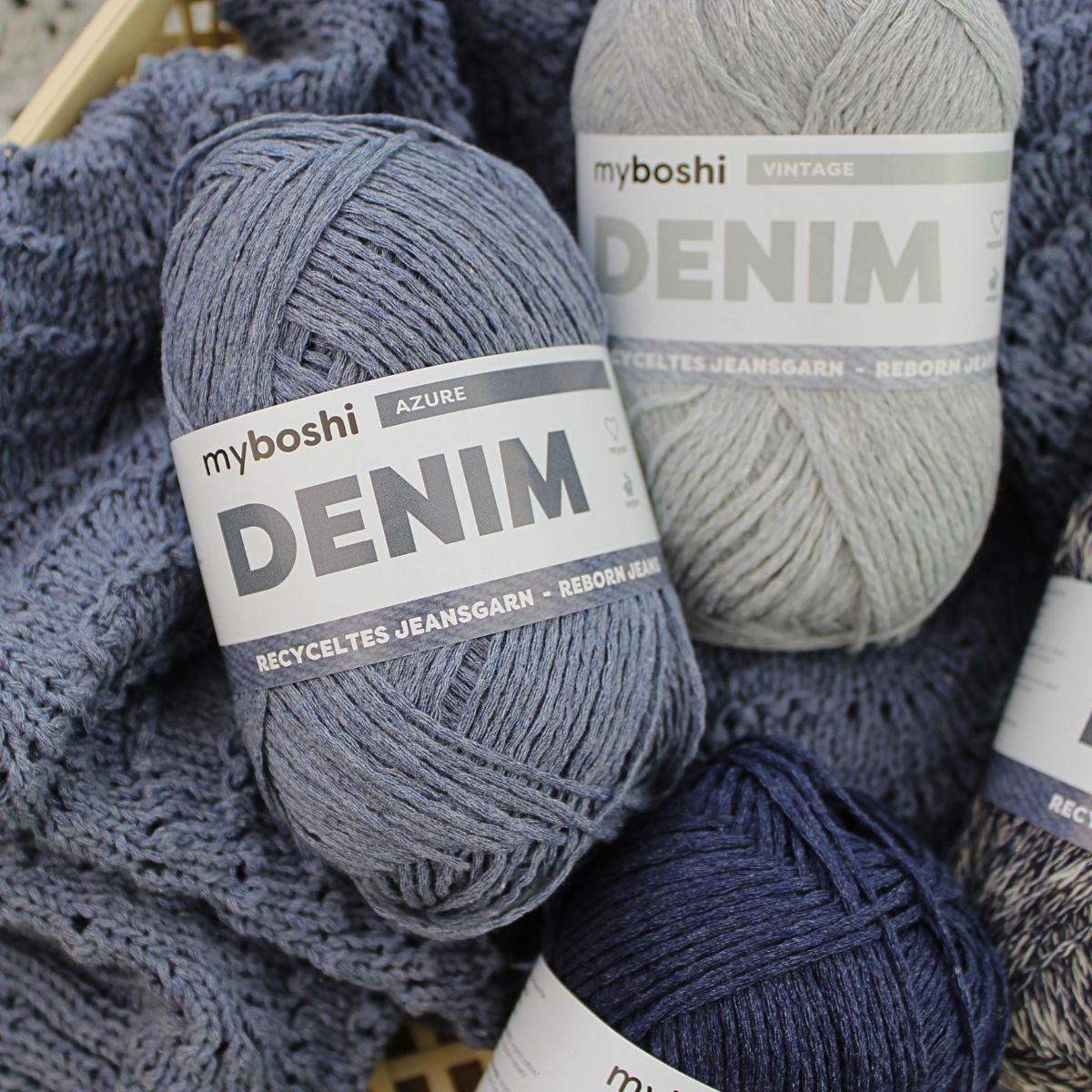 myBoshi Denim Rebel Feine Wolle Dunkelblau – 50 g, 135 m, Nadel 2 mm