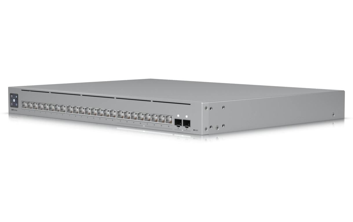 Ubiquiti Pro Max 24 – Managed L3 Switch – 16× 1G, 8× 2.5G, 2× SFP+, 1U
