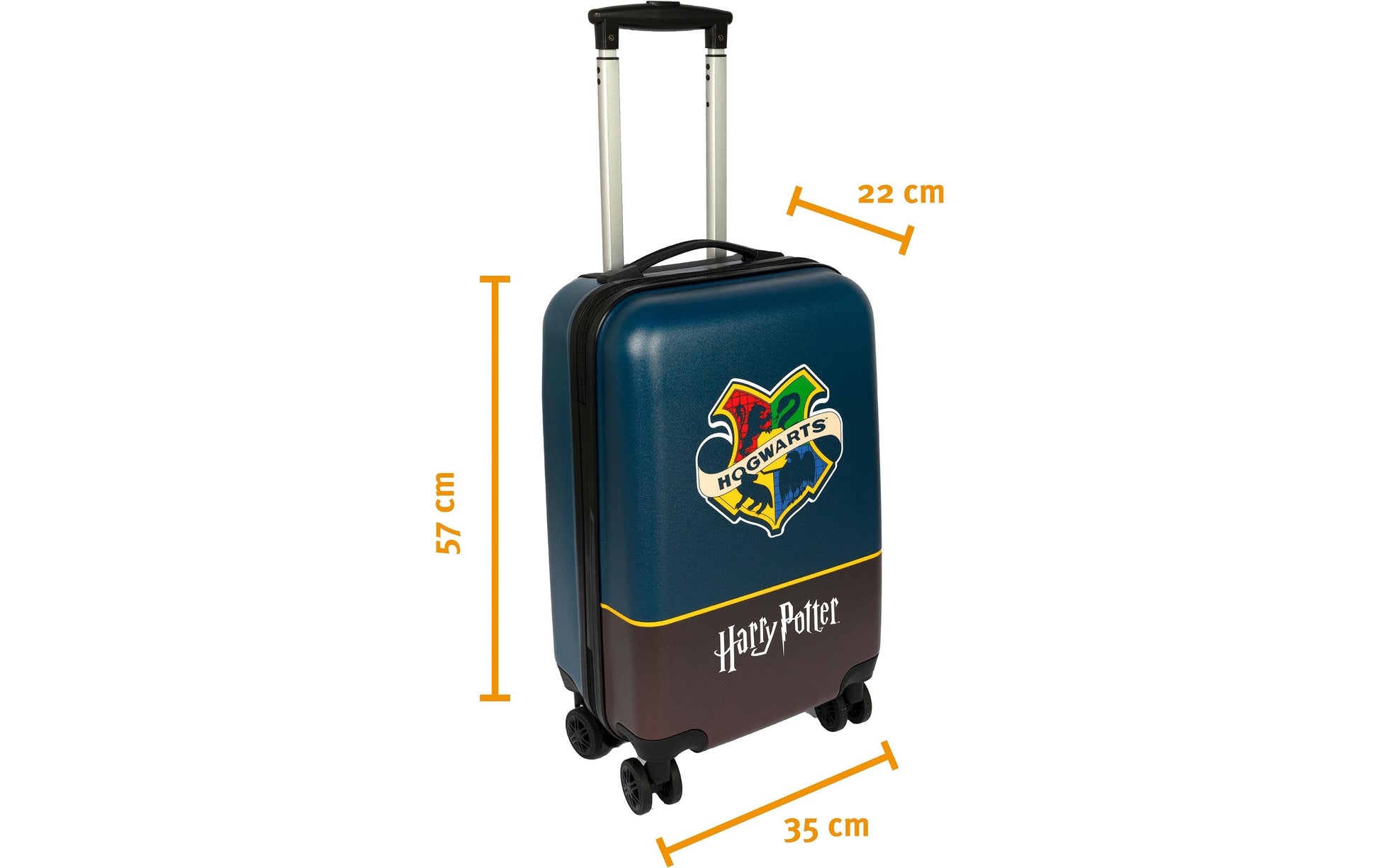 Scooli Trolley – 36 l, Hartschale, 4 Rollen, mit TSA, Harry Potter