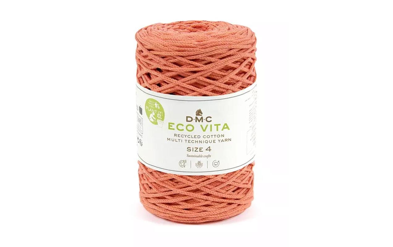 DMC Nova Vita 4 Garn Lachs – 250 g, 200 m, Nadel 4 mm, 80% Baumwolle/20% Polyester, 1 Stk.