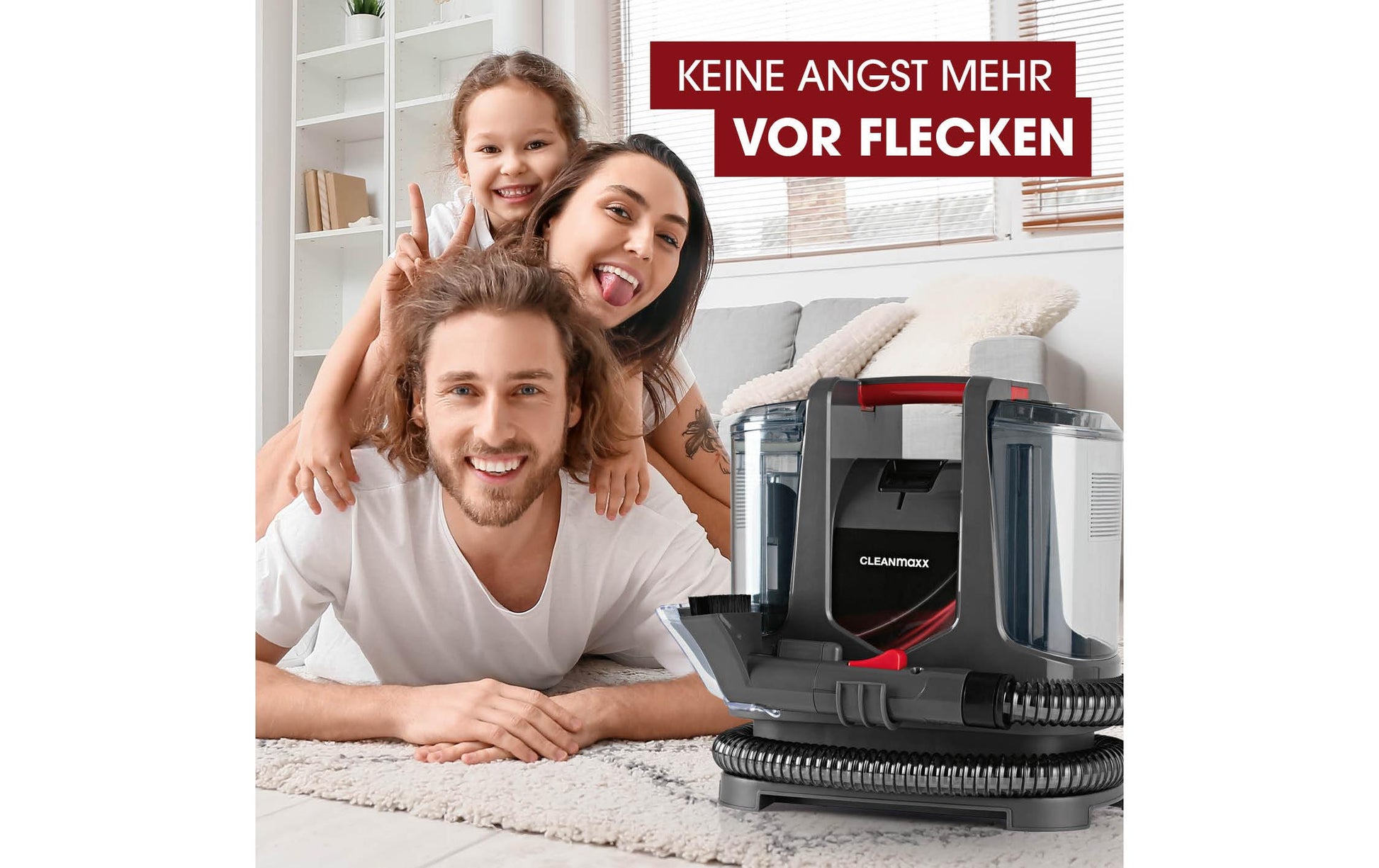 Cleanmaxx Waschsauger – 400 W, 1,1 l, Netzbetrieb, Kabel 3,0 m