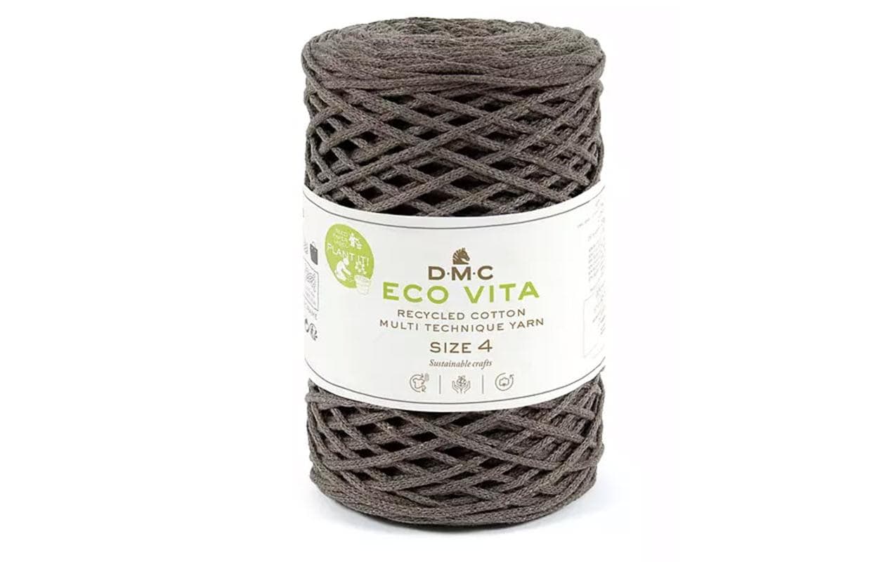 DMC Nova Vita 4 Garn Braun – 250 g, 200 m, 80% Baumwolle/20% Polyester, Nadel 4 mm