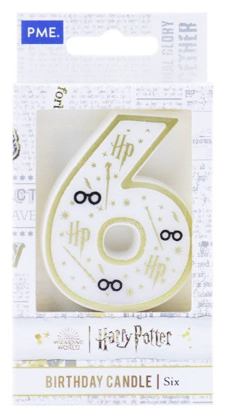 PME Harry Potter Geburtstagskerzen – Weiss – 53 × 70 mm – 1 Stk