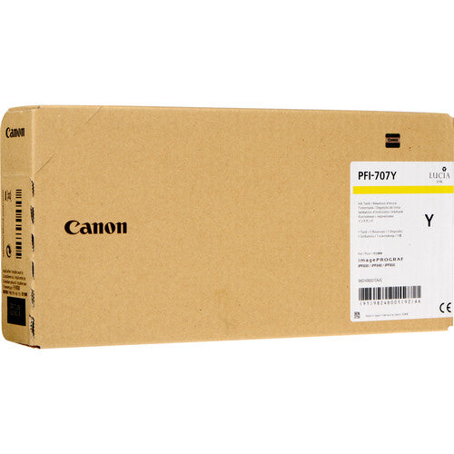 Canon Tintenpatrone PFI-707 Y, Gelb, 700 ml – für PFI-707-Serie