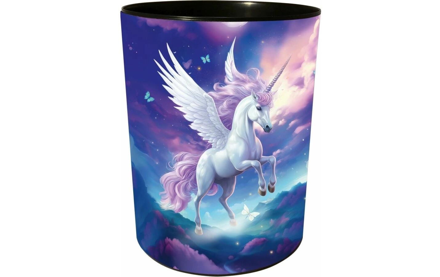 Goldbuch Papierkorb Diana – 10 l – Kunststoff, rund – weiss