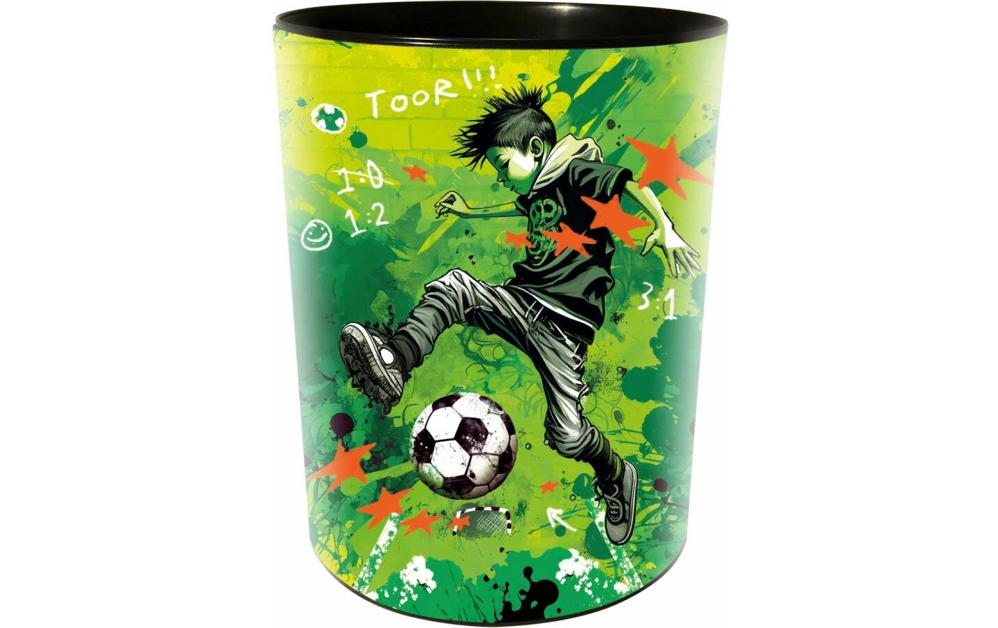 Goldbuch Papierkorb – 10 l – Kunststoff, rund – neongrün