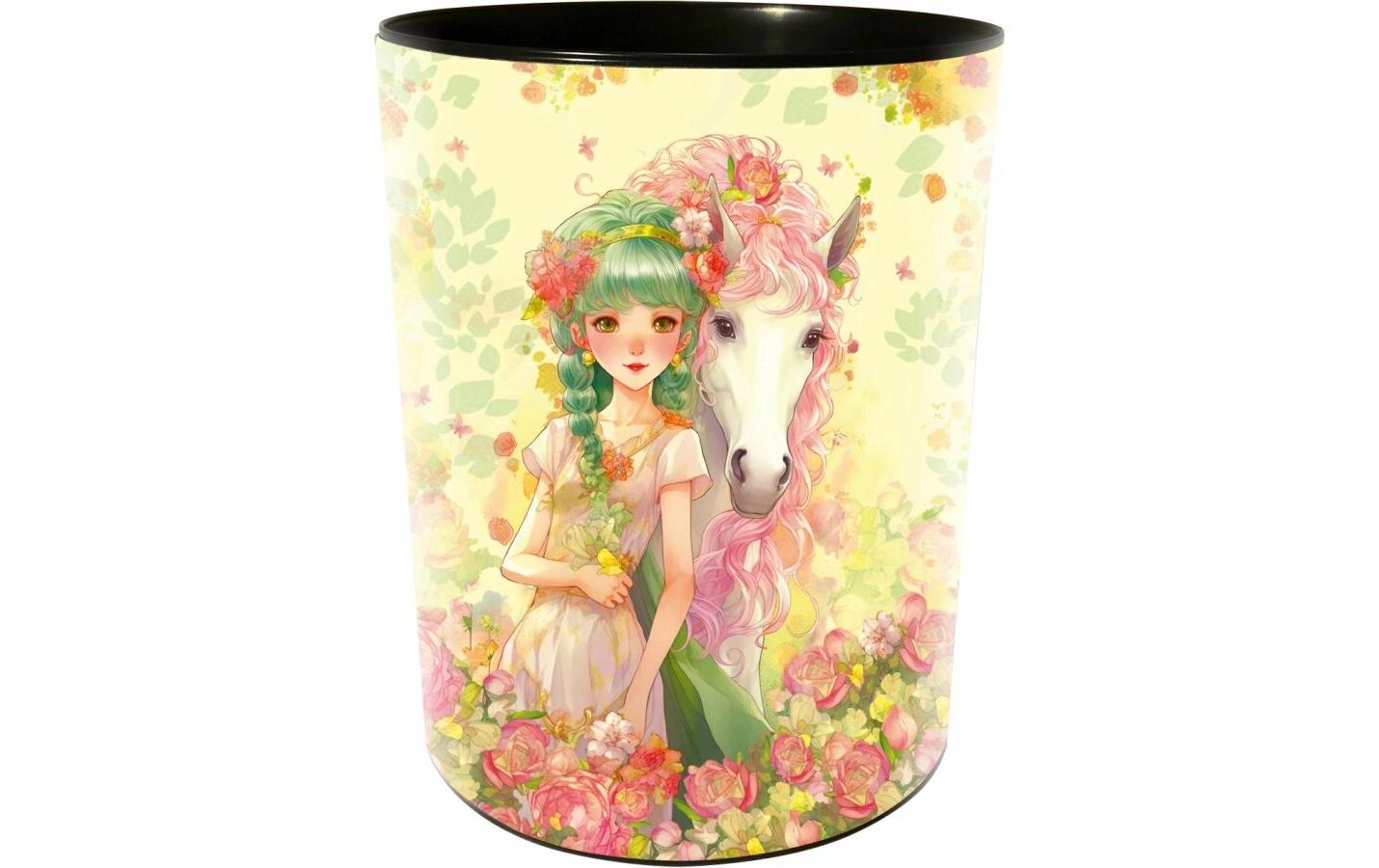 Goldbuch Papierkorb Akira – 10 l – Kunststoff, rund – gelb