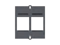 Bachmann Keystone-Modul RJ45, 2× Keystone – schwarz