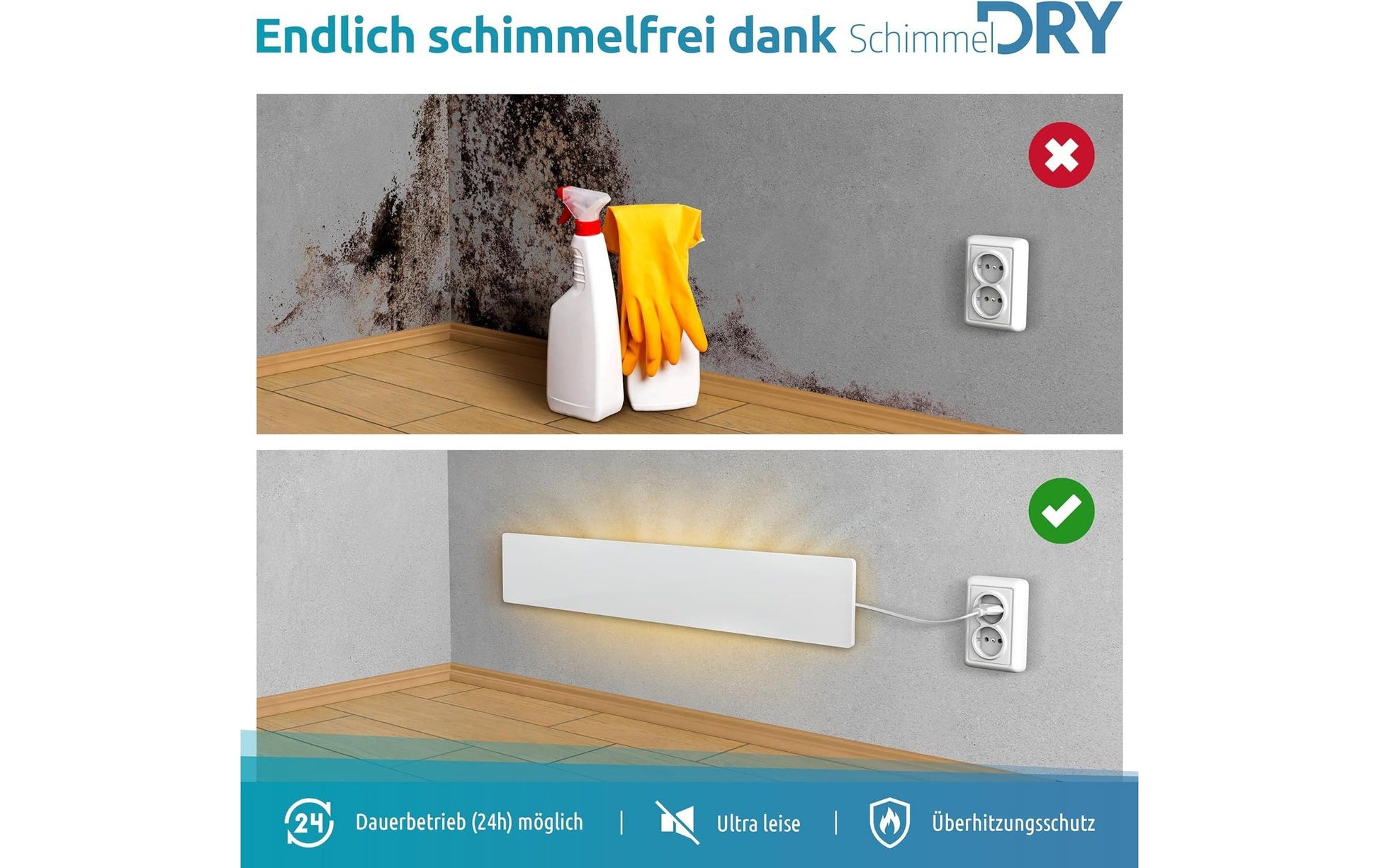 Technaxx Luftreiniger-Zubehör – Heizkörper Schimmel Dry Set M1+M2