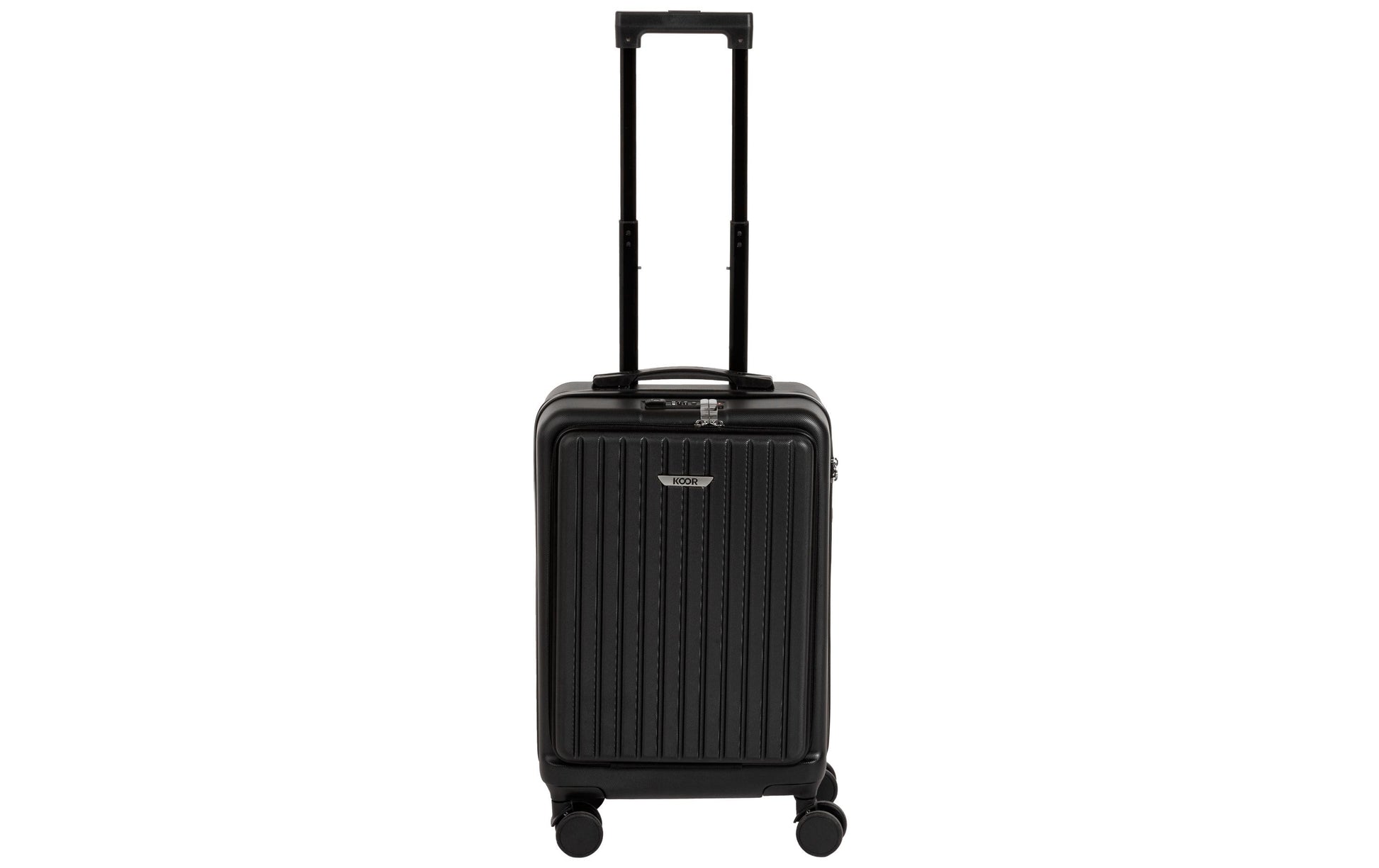 KOOR Handgepäck-Trolley – 39,5 l, ABS, 4 Rollen, mit TSA, schwarz, 35 × 58 × 24 cm