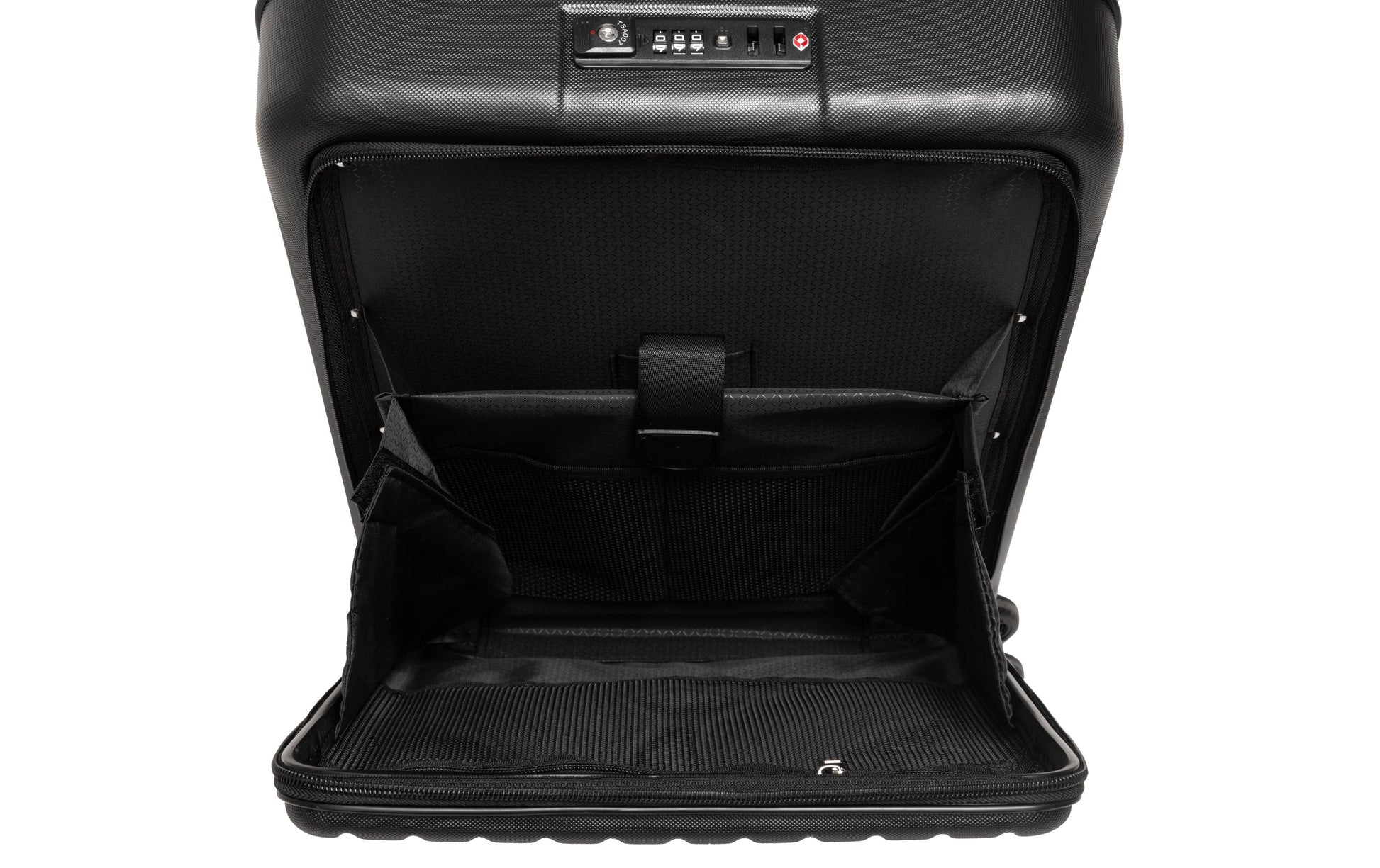 KOOR Handgepäck-Trolley – 39,5 l, ABS, 4 Rollen, mit TSA, schwarz, 35 × 58 × 24 cm