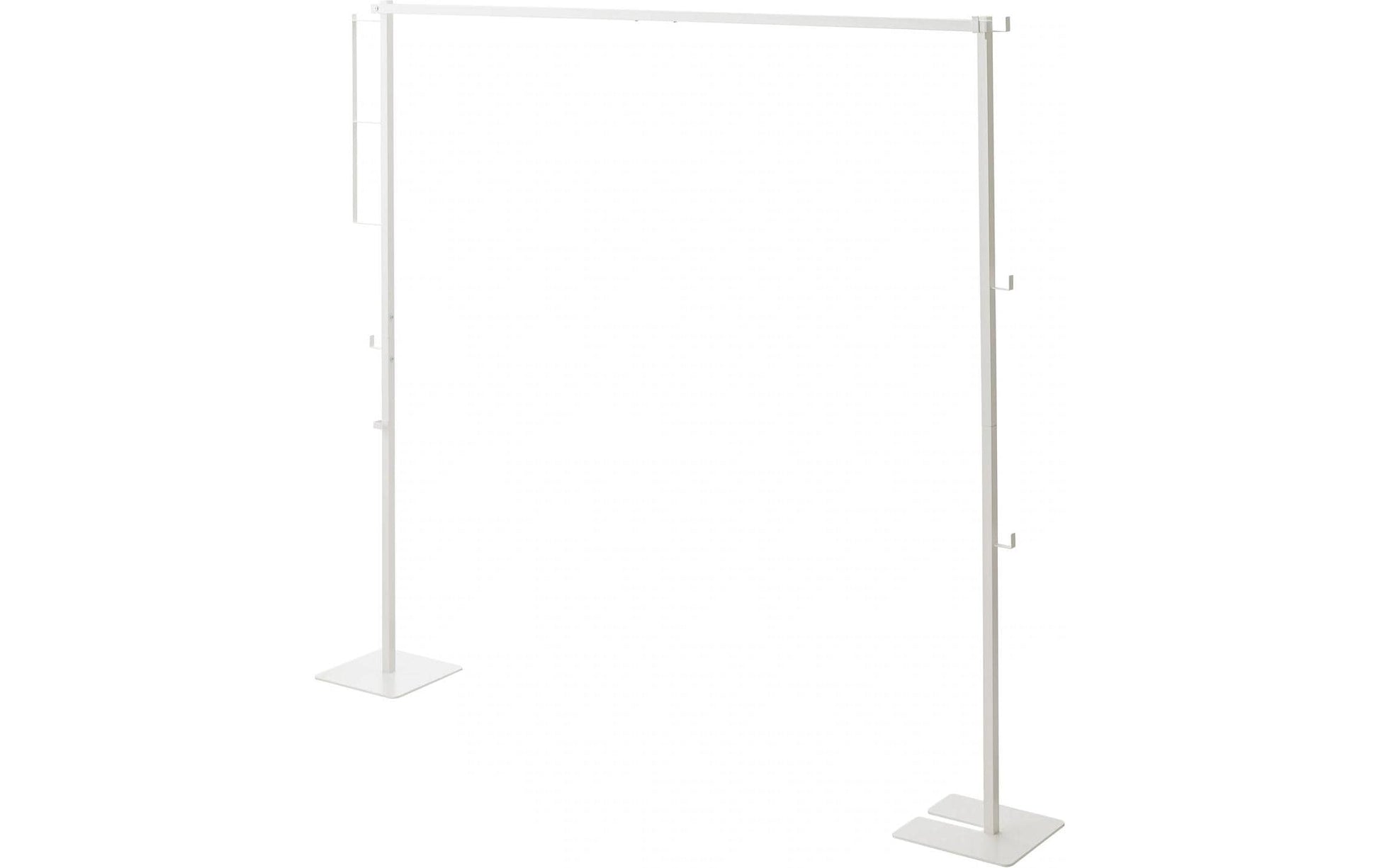 Yamazaki Garderobenständer – Stahl/Kunststoff, Weiss, 175 × 25 × 160 cm