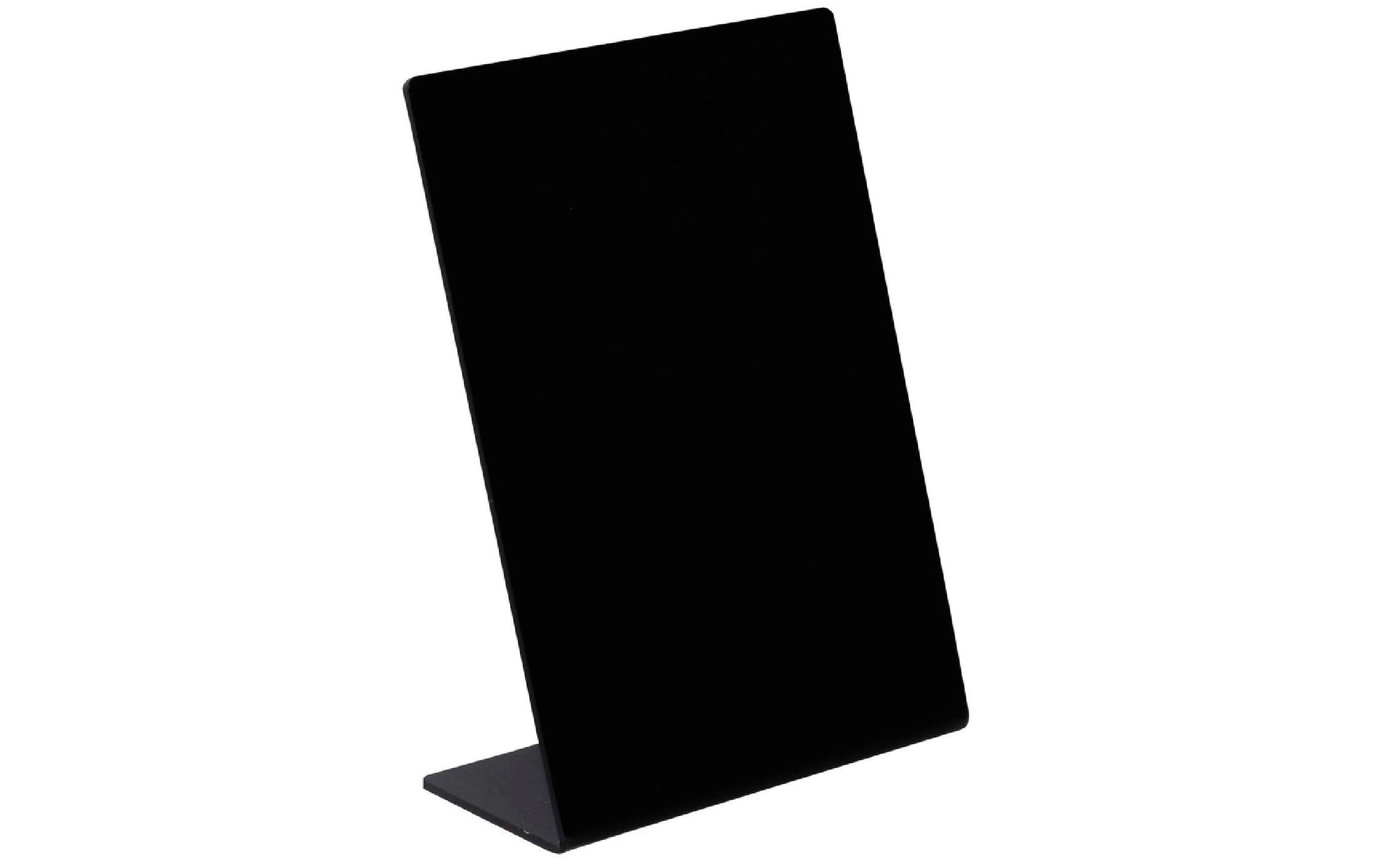 Exacompta Tisch-Namensschild – 105 × 150 × 46 mm – Polystyrol – Schwarz
