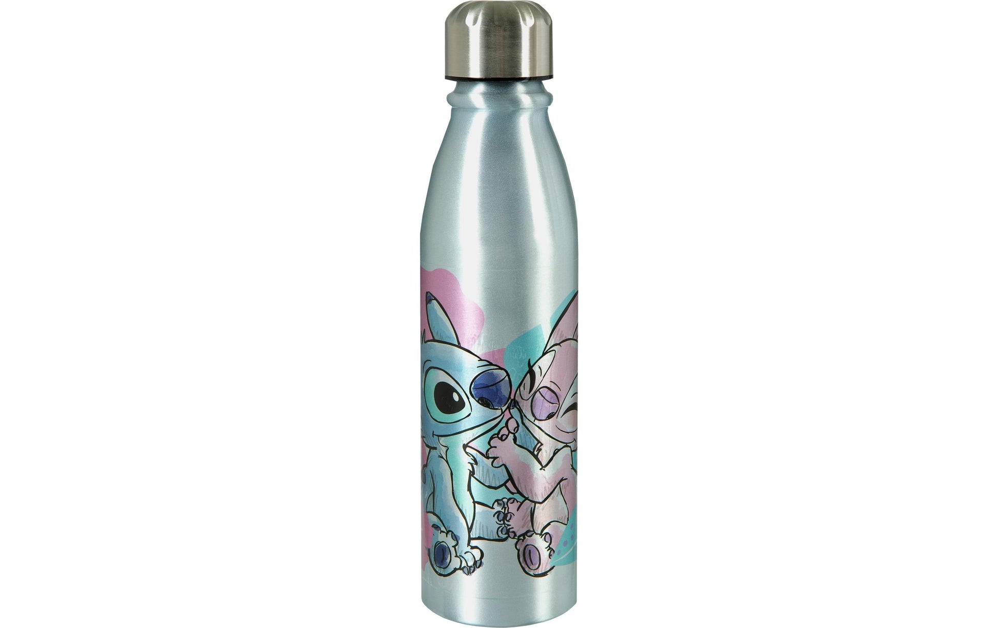 Scooli Kindertrinkflasche 600 ml – Aluminium, Schraubdeckel, Lilo & Stitch