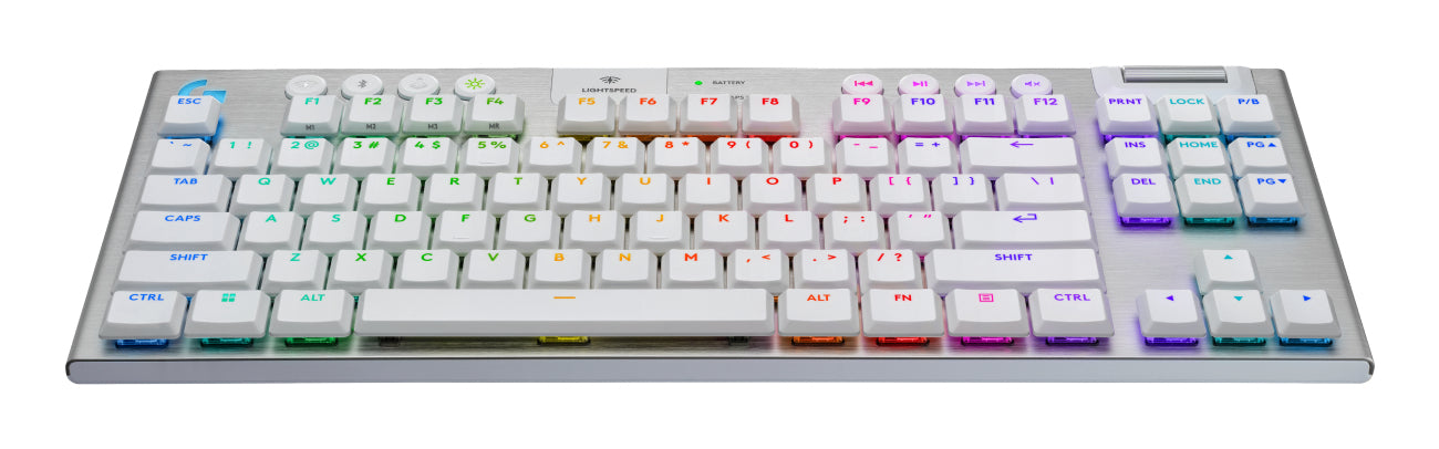 Logitech G G915 X LIGHTSPEED – Gaming TKL – Mechanisch, Bluetooth & 2,4 GHz (USB-A) – RGB – Weiss