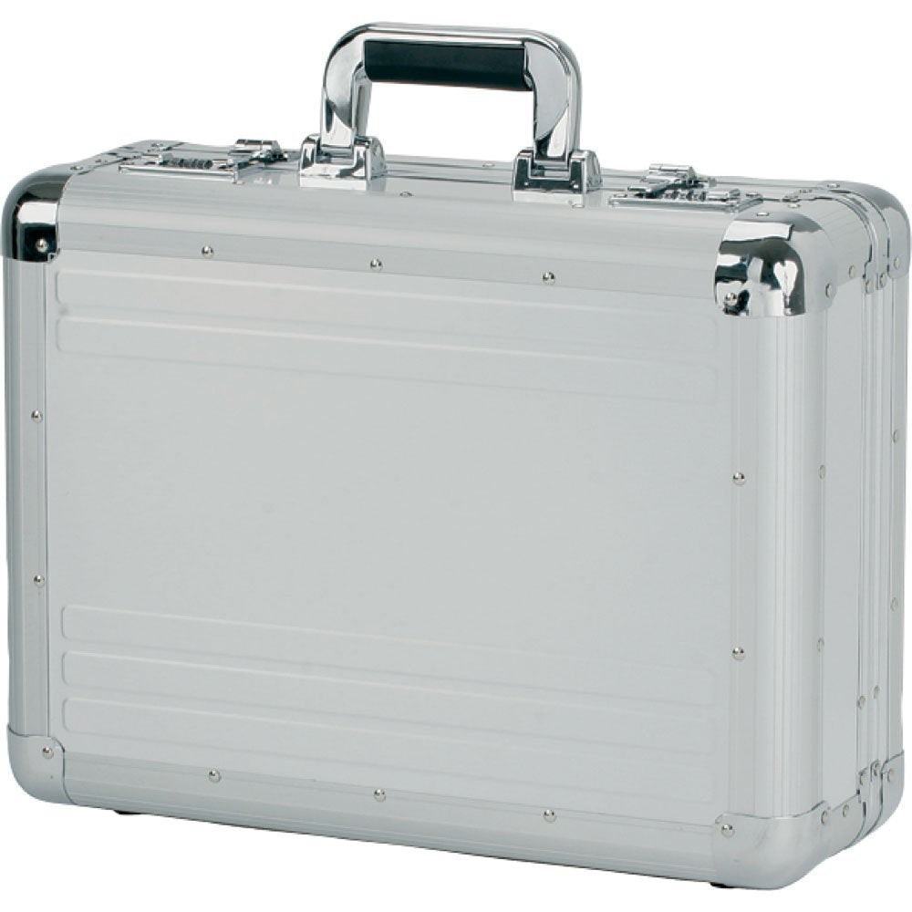 Alumaxx TAURUS – Pilotenkoffer, Aluminium, Kombinationsschloss, Silber, 46 × 34 × 16 cm