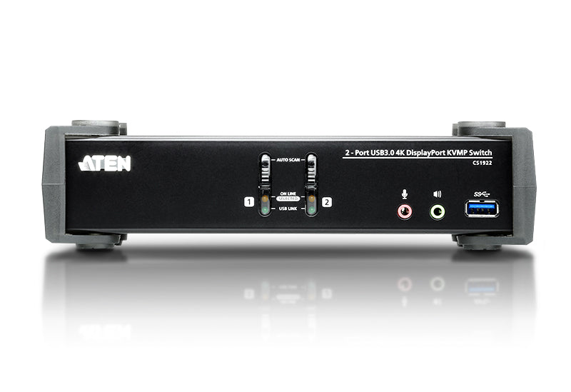 ATEN KVM-Switch 2×1, USB 3.2 Gen 1/DisplayPort, 4K (3840 × 2160)