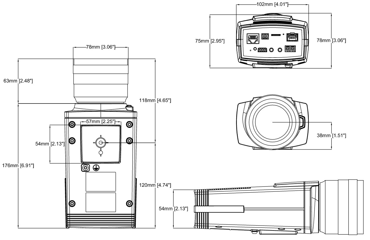 AXIS Q1659 PTZ – 20 MP – 35 mm – PoE