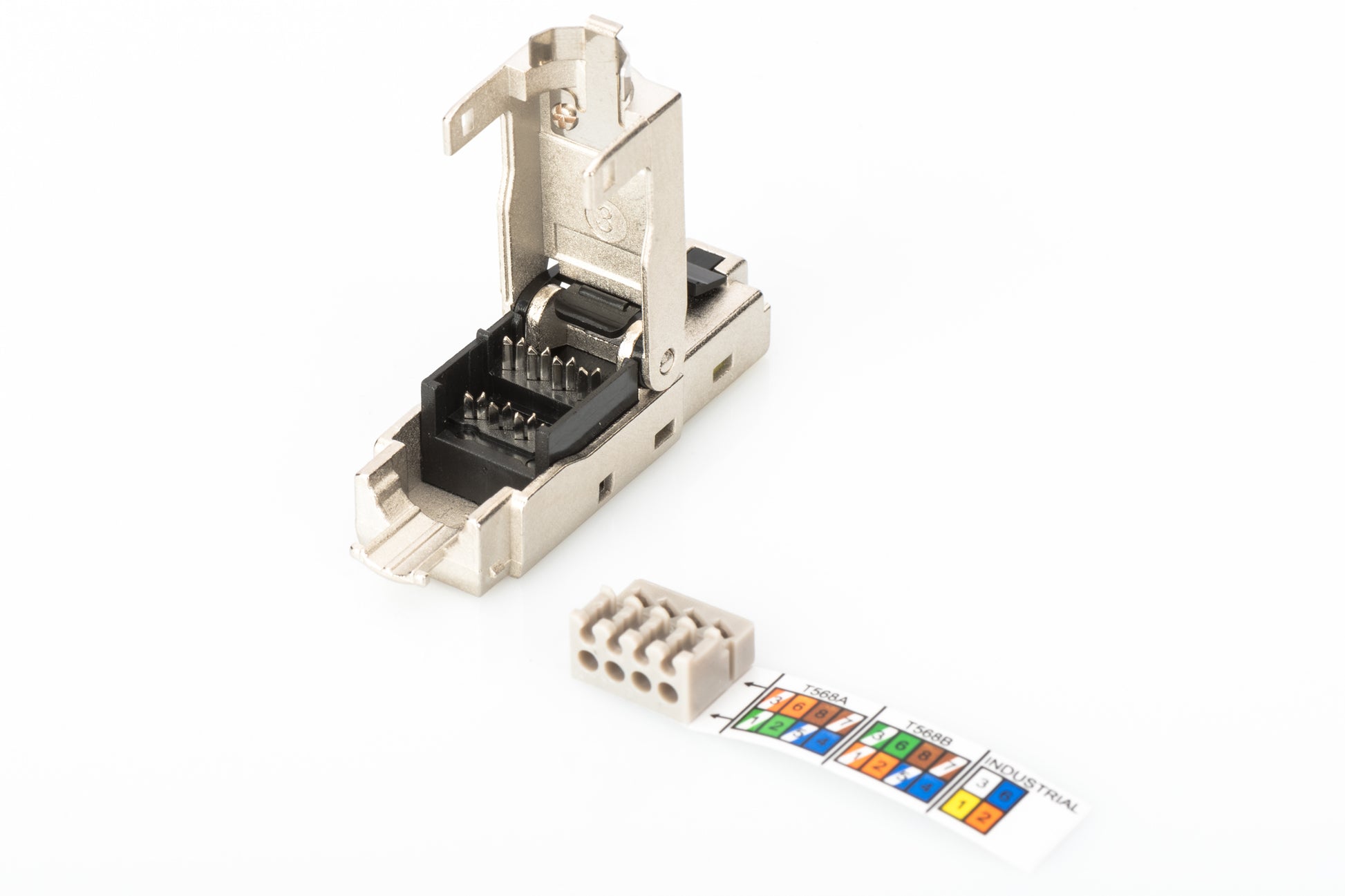 Digitus RJ-45 Feldstecker – Cat6, geschirmt (STP), Edelstahl