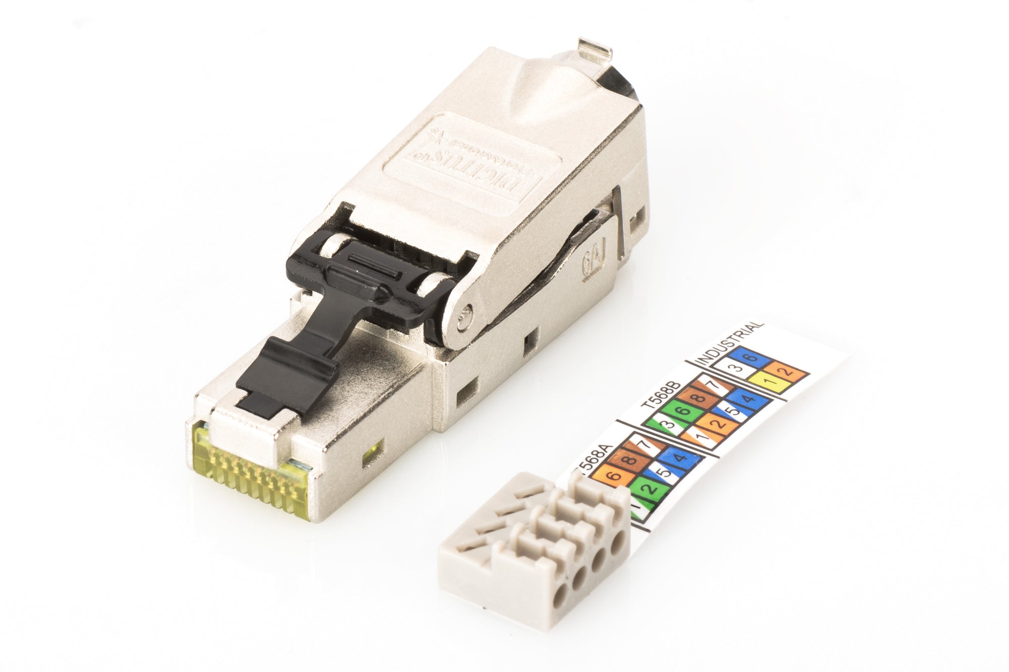 Digitus RJ-45 Feldstecker – Cat6, geschirmt (STP), Edelstahl