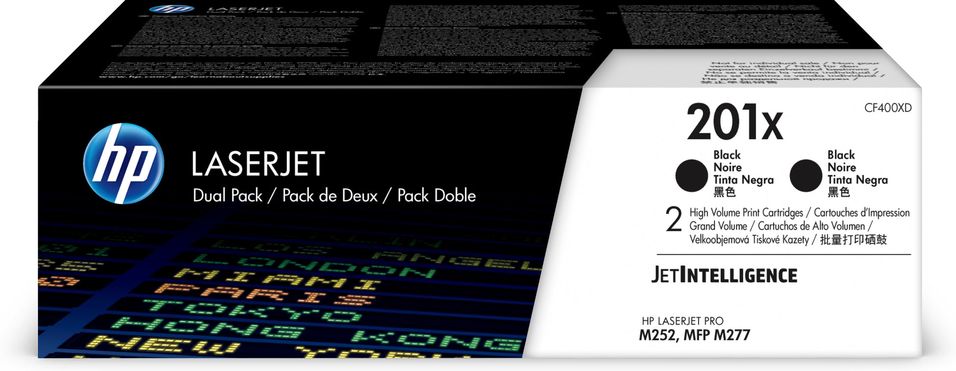HP Toner-Multipack 201X – Schwarz, 2800 Seiten