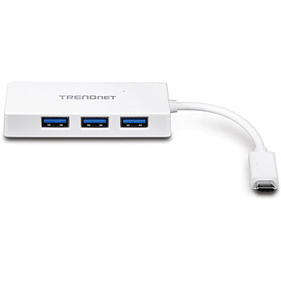 TRENDnet TUC-H4E USB-Hub – USB-C, 4× USB-A, 5 Gbit/s, für Windows/Mac