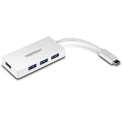 TRENDnet TUC-H4E USB-Hub – USB-C, 4× USB-A, 5 Gbit/s, für Windows/Mac