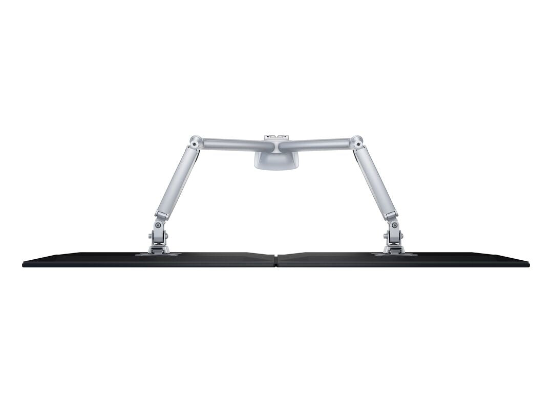 Multibrackets MB Duo 3279 – Tischhalterung, Dual, bis 27", VESA 100 × 100 mm, 9 kg, schwenkbar, Silber