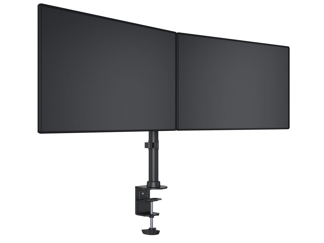 Multibrackets basic 3309 – Monitorhalterung, Dual, bis 27", VESA 100 × 100 mm, 8 kg, drehbar, schwarz