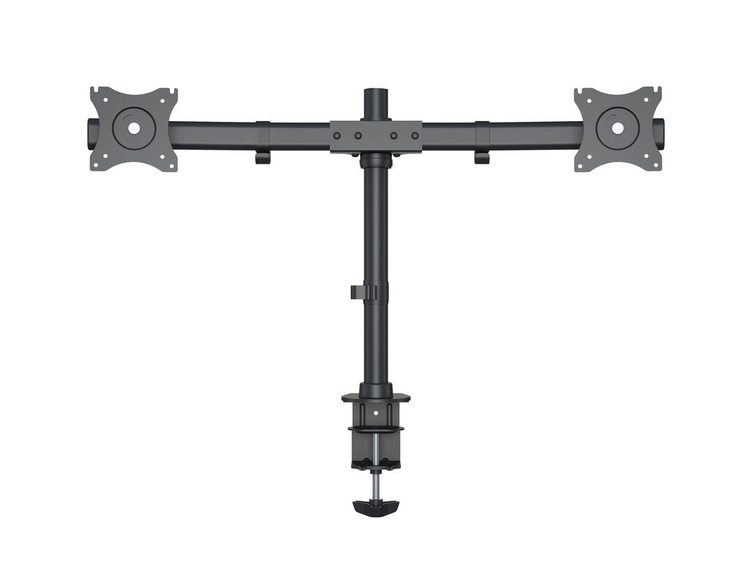 Multibrackets basic 3309 – Monitorhalterung, Dual, bis 27", VESA 100 × 100 mm, 8 kg, drehbar, schwarz