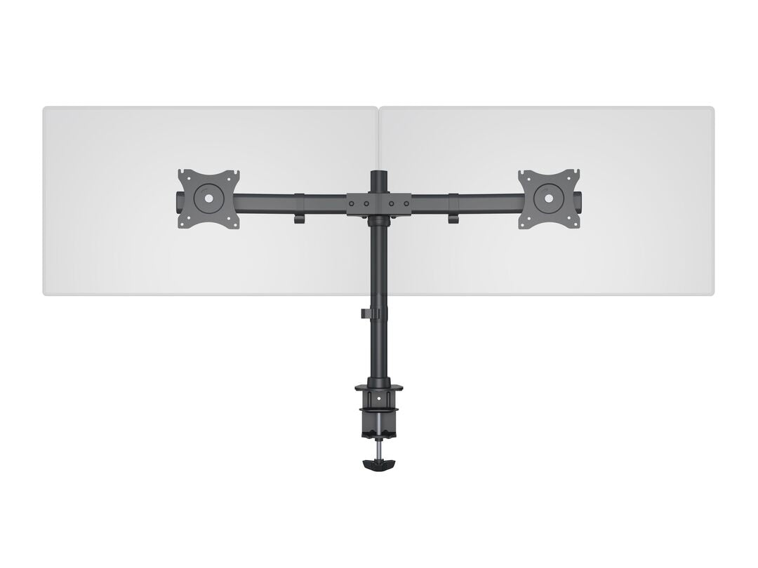 Multibrackets basic 3309 – Monitorhalterung, Dual, bis 27", VESA 100 × 100 mm, 8 kg, drehbar, schwarz