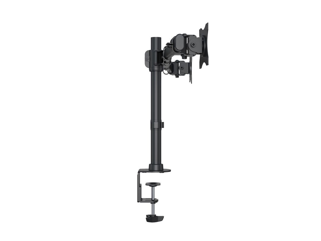Multibrackets basic 3309 – Monitorhalterung, Dual, bis 27", VESA 100 × 100 mm, 8 kg, drehbar, schwarz