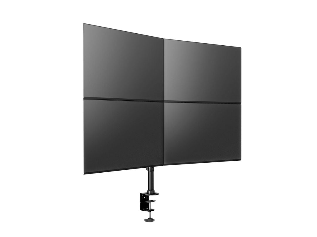 Multibrackets Monhalt basic 3316 – Monitorhalterung, Quad, bis 27", VESA 75 × 75 mm, 8 kg, neigbar, schwarz