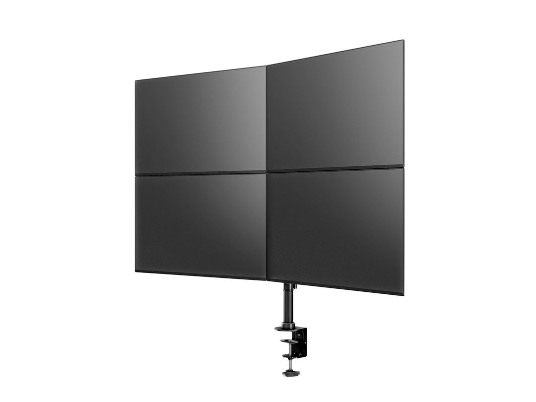 Multibrackets Monhalt basic 3316 – Monitorhalterung, Quad, bis 27", VESA 75 × 75 mm, 8 kg, neigbar, schwarz