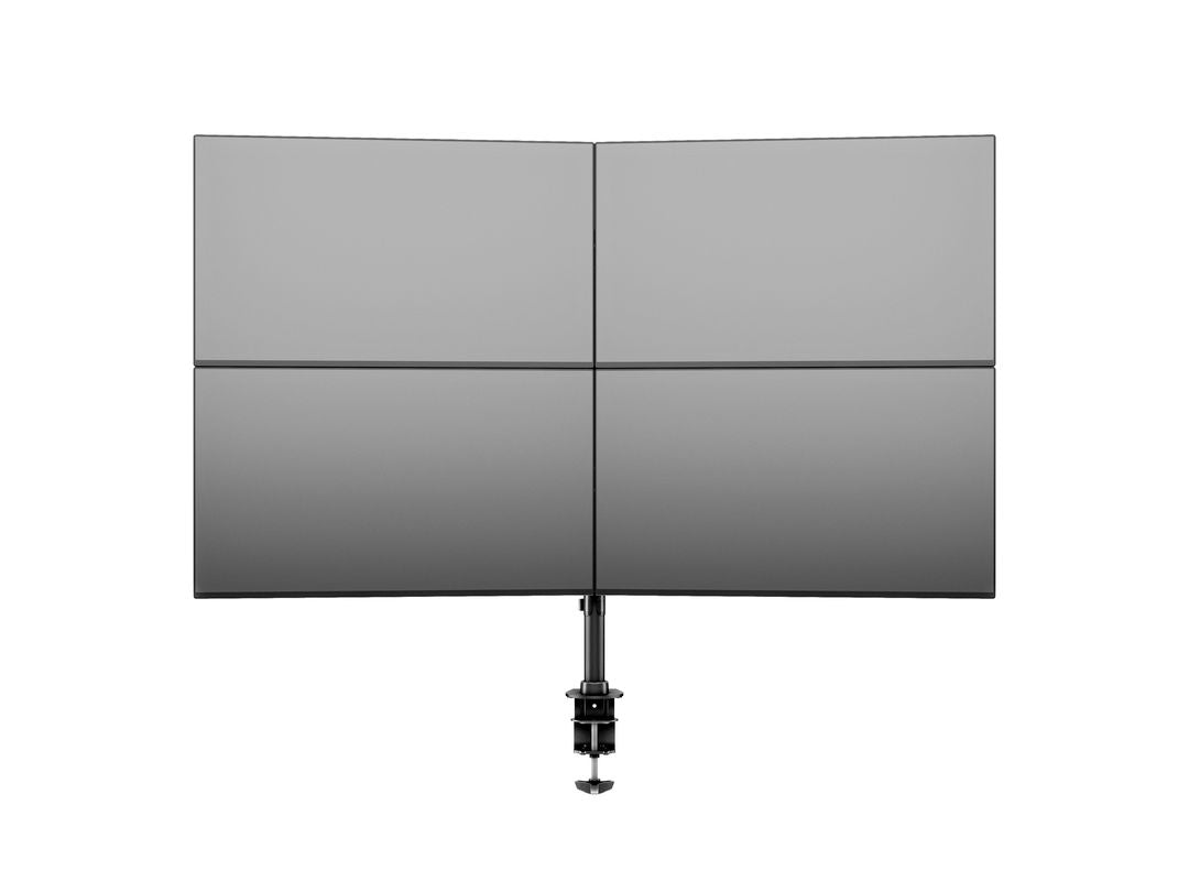 Multibrackets Monhalt basic 3316 – Monitorhalterung, Quad, bis 27", VESA 75 × 75 mm, 8 kg, neigbar, schwarz