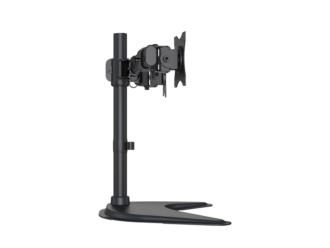 Multibrackets basic 3330 – Monitorhalterung, Dual, Standfuss, bis 27", VESA 100 × 100 mm, 10 kg, schwarz