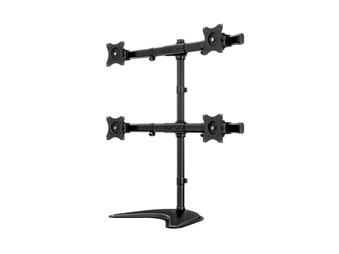 Multibrackets basic 3347 – Standfuss, 4 Monitore, bis 27", VESA 75 × 75 mm, 8 kg, drehbar, höhenverstellbar