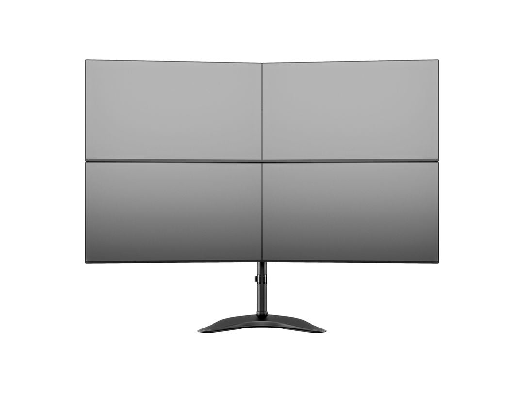 Multibrackets basic 3347 – Standfuss, 4 Monitore, bis 27", VESA 75 × 75 mm, 8 kg, drehbar, höhenverstellbar