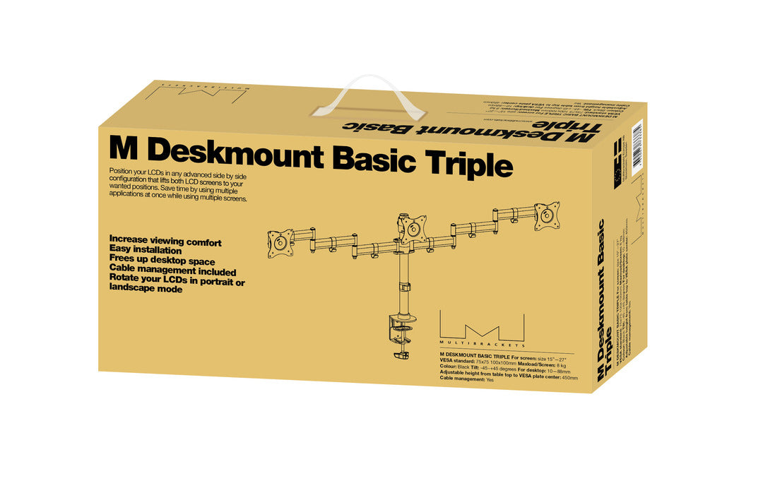 Multibrackets 3385 Flachbildschirm-Tischhalterung – MB Tischstä Basic, Triple, 15–27"