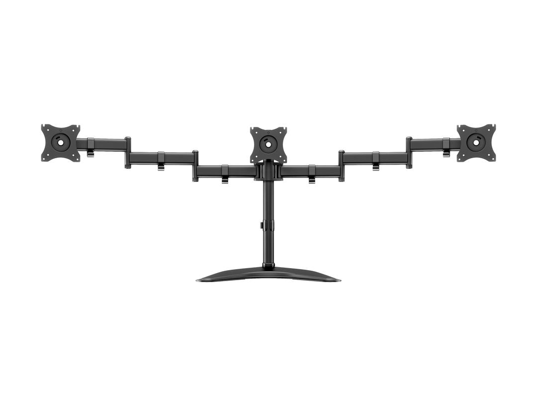 Multibrackets MB 3392 – Tischhalterung, 3-fach, Standfuss, bis 27", VESA 100 × 100 mm, 8 kg